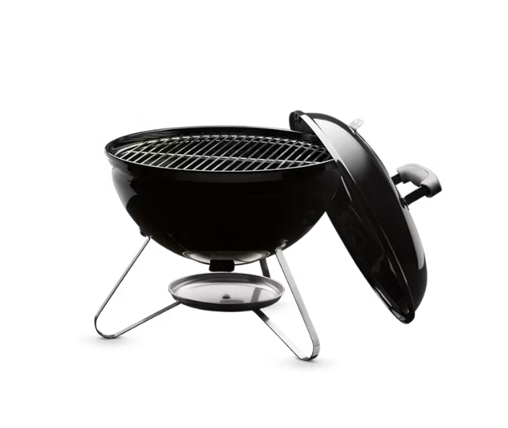 ASADOR DE CARBON SMOKEY SILVER 14"