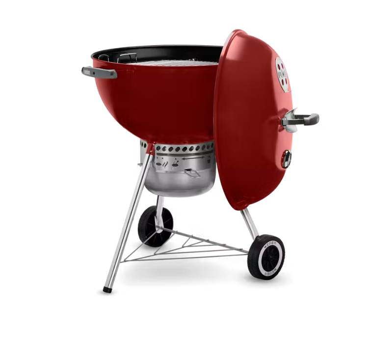 ASADOR DE CARBON ORIGINAL KETTLE PREMIUM 22" ROJO CARMESI
