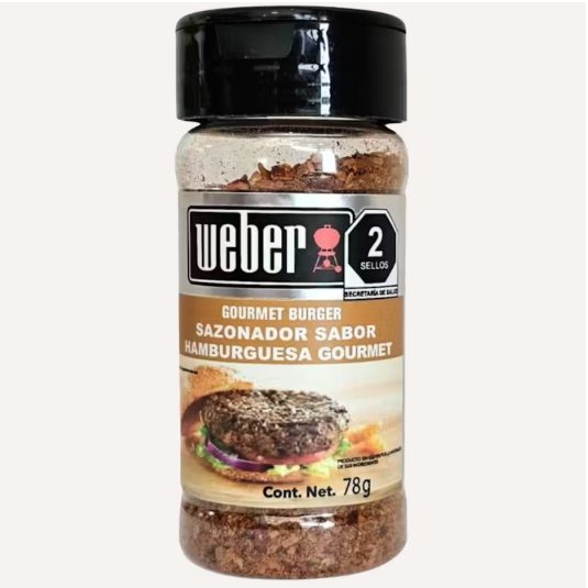 Sazonador De Carne Weber Hamburguesa Gourmet 78 Gr
