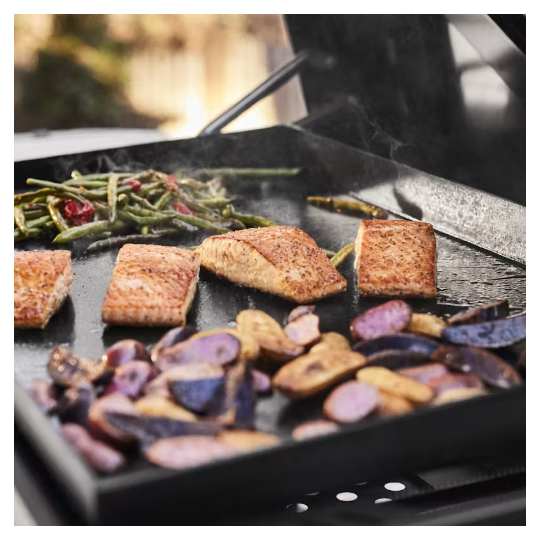 Plancha resistente al óxido Slate™ de 76 cm (30") con mesa lateral extensible