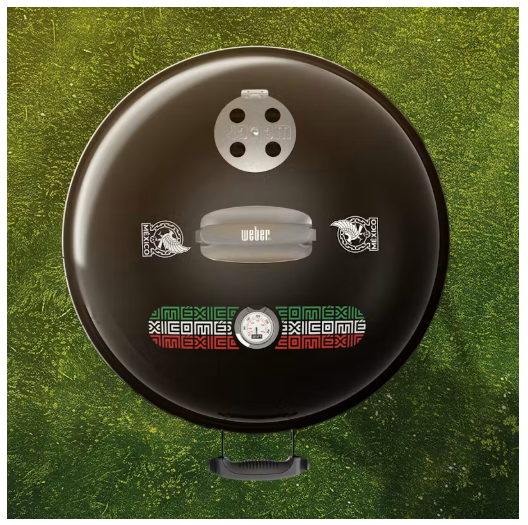 Asador de carbón de edición especial Selección de Futbol de México de 57 cm