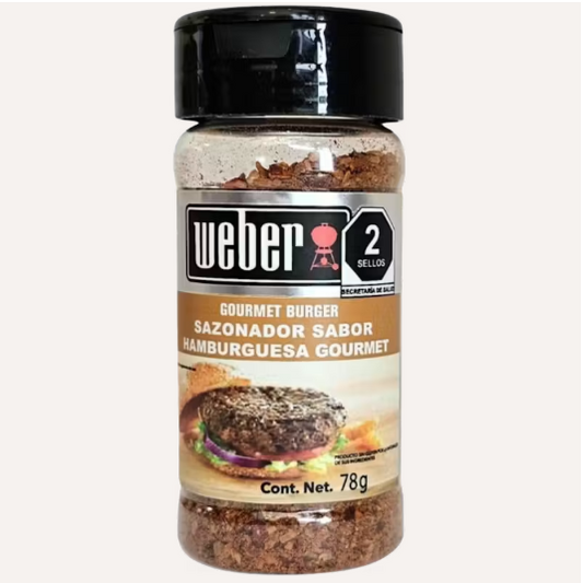 Sazonador De Carne Weber Hamburguesa Gourmet 78 Gr